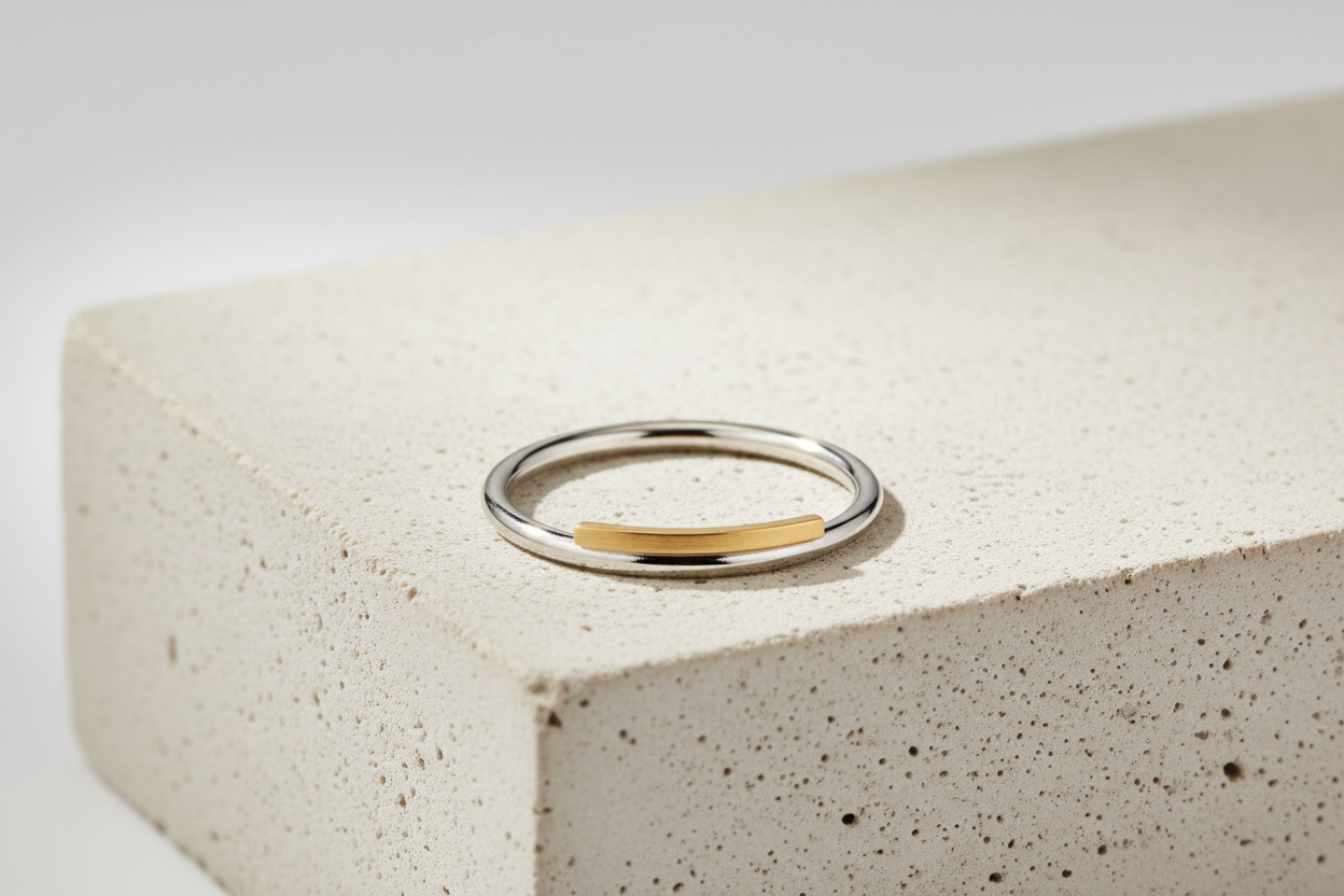 faca um Anel Minimal Line