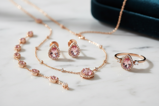 faca um conjunto de joias siena delicat, extremamente realista